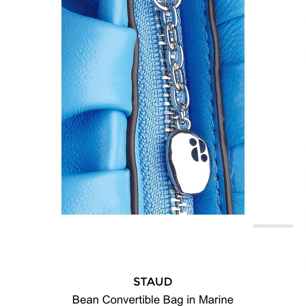 NWT Staud Bean Convertible bag marine blue $198 - Picture 8 of 12